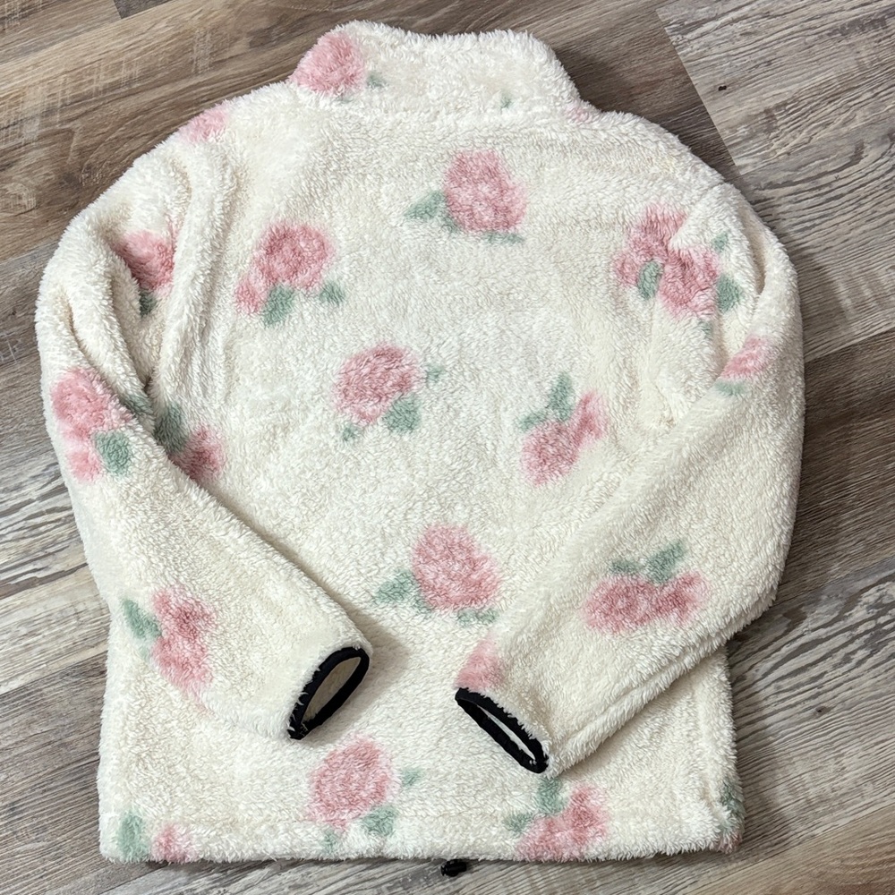 PINK Victoria's Secret Cream Fleece Pullover - Picture 5 of 5